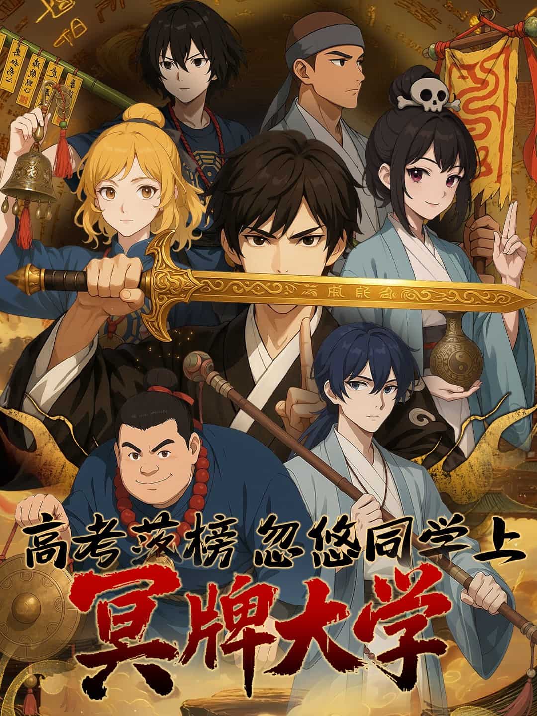 高考落榜，忽悠同学上冥牌大学海报