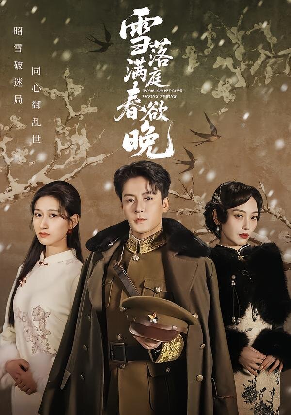 雪落满庭春欲晚海报