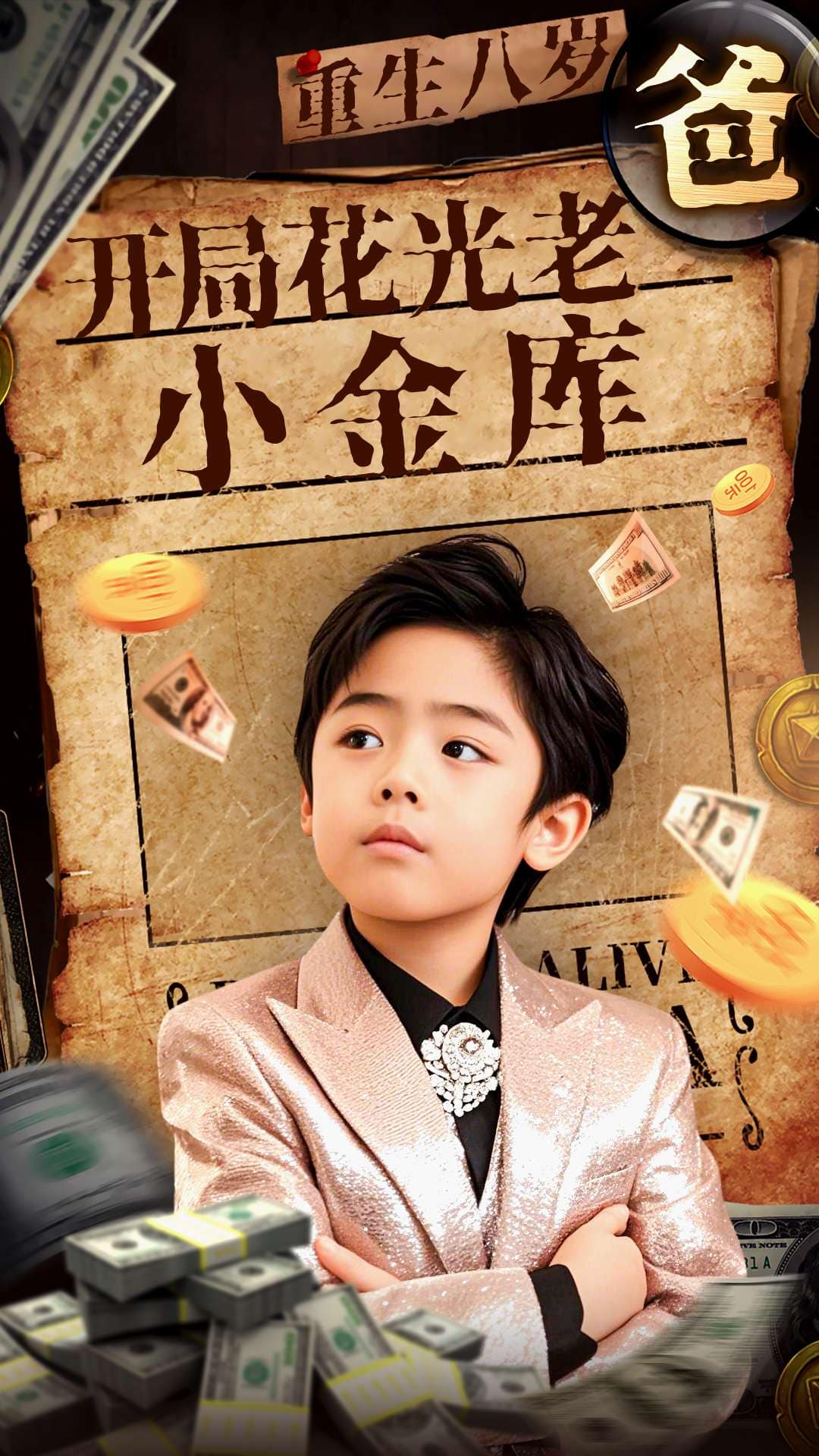 重生八岁，开局花光老爸小金库海报
