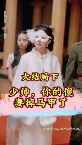 少帅，你的傻妻掉马甲了海报