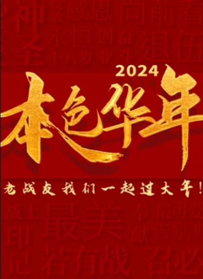 本色华年龙年老兵春晚海报