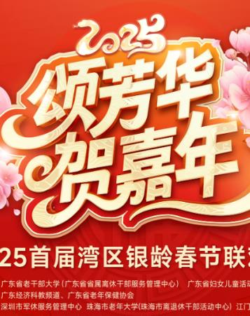 湾区银龄春晚海报