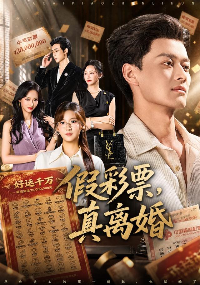 假彩票，真离婚海报